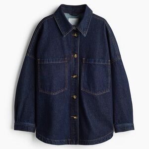 H&M denim shirt jacket
